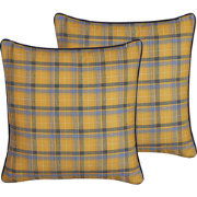 DICENTRA  - Sierkussen set van 2 - Geel - 45 x 45 cm - Polyester