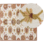 EZINE  - Vloerkleed - Lichtbeige - 200 x 200 cm - Wol