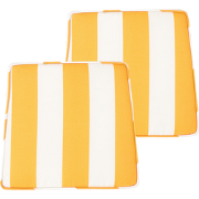 TERNI  - Stoelkussen set van 2 - Geel - Polyester