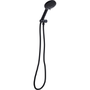 UCHIZA - Douchekop met doucheslang - Zwart - ABS kunststof