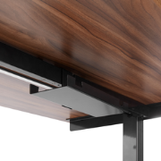 TRACIE - Kabelgoot handmatig bureau - Zwart - Staal