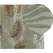 VIZE  - Vloerkleed - Mosterdgeel - 200 x 200 cm - Wol