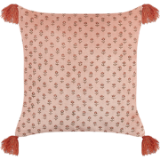 RUMHORA  - Sierkussen - Roze - 45 x 45 cm - Fluweel