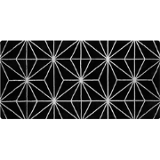 SIBEL - Laagpolig vloerkleed - Zwart - 80 x 150 cm - Viscose