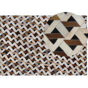 TUGLU - Laagpolig vloerkleed - Bruin - 160 x 230 cm - Leer