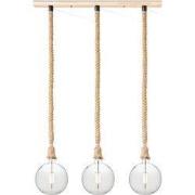 Home sweet home hanglamp Leonardo 3L Globe groot - helder