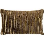 CONNOR - kussenhoes 30x50 cm - met subtiel goud accent - Shitake - bru...
