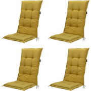 Madison -  Tuinstoelkussen Hoge Rug Panama mustard - Ca. 123x50 cm - S...