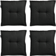 Madison -  Zitkussen Rib black - Ca. 50x50 cm - Set van 4