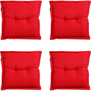 Madison -  Zitkussen Panama red - Ca. 50x50 cm - Set van 4
