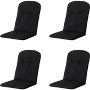 Madison -  Kuipstoelkussen Hoge Rug Panama black - Ca. 96x45 cm - Set ...