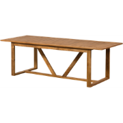 WOOOD Beaver Tuintafel - Teak - Naturel - 75x240x90