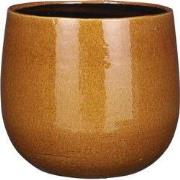 Mica Decorations Pablo Bloempot - 25x25x20 cm - Keramiek - Geel