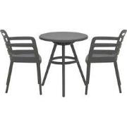 Garden Impressions Mira balkonset 3-delig - Faria tuintafel Ø60 cm - d...