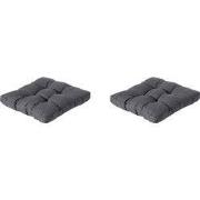 Madison -  Florance Zitkussen Panama grey - Ca. 60x60 cm - Set van 2