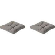 Madison -  Florance Zitkussen Rib liver - Ca. 73x73 cm - Set van 2