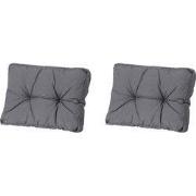 Madison -  Florance Zitkussen Panama grey - Ca. 43x60 cm - Set van 2