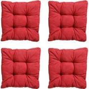 Madison -  Zitkussen Florance Panama brick red - Ca. 47x47 cm - Set va...
