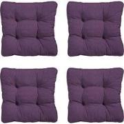 Madison -  Zitkussen Florance Panama purple - Ca. 47x47 cm - Set van 4
