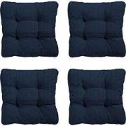 Madison -  Zitkussen Florance Panama indigo - Ca. 47x47 cm - Set van 4