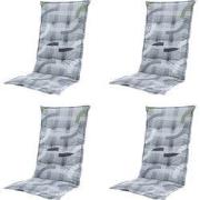 Madison -  Tuinstoelkussen Hoge Rug Tess sage - Ca. 123x50 cm - Set va...