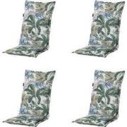 Madison -  Tuinstoelkussen Hoge Rug Bliss blue - Ca. 123x50 cm - Set v...