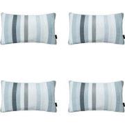 Madison -  Sierkussen Righe grey - Ca. 30x50 cm - Set van 4