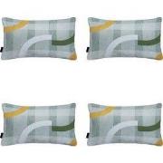 Madison -  Sierkussen Tess orange - Ca. 30x50 cm - Set van 4