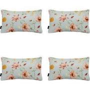 Madison -  Sierkussen Florina orange - Ca. 30x50 cm - Set van 4