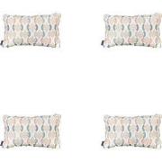 Madison -  Sierkussen Trivia natural - Ca. 30x50 cm - Set van 4