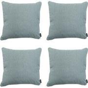 Madison -  Sierkussen Silver canvas eco+ - Ca. 50x50 cm - Set van 4