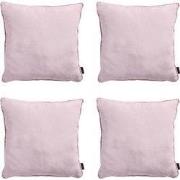 Madison -  Sierkussen Panama soft pink - Ca. 45x45 cm - Set van 4