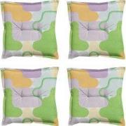 Madison -  Zitkussen Grafi lila - Ca. 50x50 cm - Set van 4