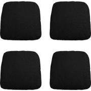 Madison -  Zitkussen Wicker Panama black - Ca. 48x48 cm - Set van 4