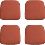 Madison -  Zitkussen Wicker Panama terra - Ca. 48x48 cm - Set van 4