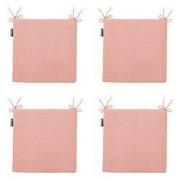 Madison -  Zitkussen Napels salmone - Ca. 40x40 cm - Set van 4