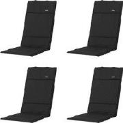 Madison -  Tuinkussen Fiber Deluxe Rib black - Ca. 125x50 cm - Set van...