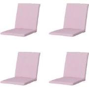 Madison -  Stapelstoelkussen Panama soft pink - Ca. 97x49 cm - Set van...