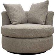 Loveseat Rond - Taupe - Stof - 94x88x84cm - Thony