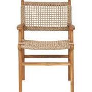 Eetkamerstoel - Naturel Teak - 54x50x85cm - Derby - Set van 2