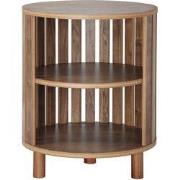 Ronde bijzettafel met open latten - H50 cm