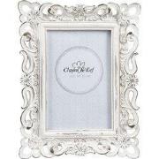 Clayre & Eef Fotolijst 10x15 cm Wit Kunststof