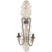 Clayre & Eef Wandlamp Bruin Hout