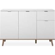 Buffet 3 Deuren 2 Planken 1 Lade L120 cm - Copenhague