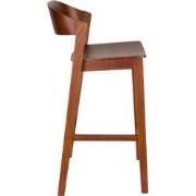 Housecraft Living Wooz Barkruk 65 cm Eikenhout Walnoot bruin