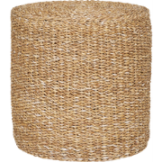 Ward ronde poef van zeegras naturel - Ø 40 cm