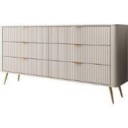 Meubella - Ladekast Lima - Beige - 163 cm