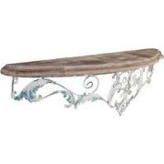 Clayre & Eef Wandplank 100x23x29 cm Blauw Hout
