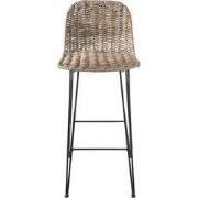 Clayre & Eef Barkruk 40x40x93 cm Bruin Rotan