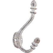 Clayre & Eef Wandhaak 3x8x12 cm Grijs IJzer